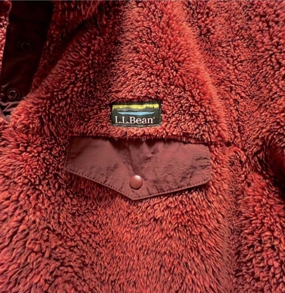 L.L.Bean Woman’s Hi-Pile Outdoor Cabin Gorpcore Utility CozyPullover Fleece- 2X - Picture 4 of 8